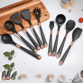 Kit Utensílios de Cozinha -  10 Peças Com Suporte