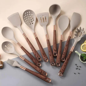 Kit Utensílios de Cozinha -  10 Peças Com Suporte