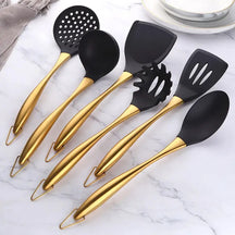 Utensílios de Cozinha Com Alça de Aço Inoxidável