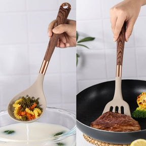 Kit Utensílios de Cozinha -  10 Peças Com Suporte