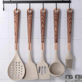 Kit Utensílios de Cozinha -  10 Peças Com Suporte