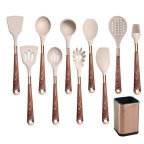 Kit Utensílios de Cozinha -  10 Peças Com Suporte